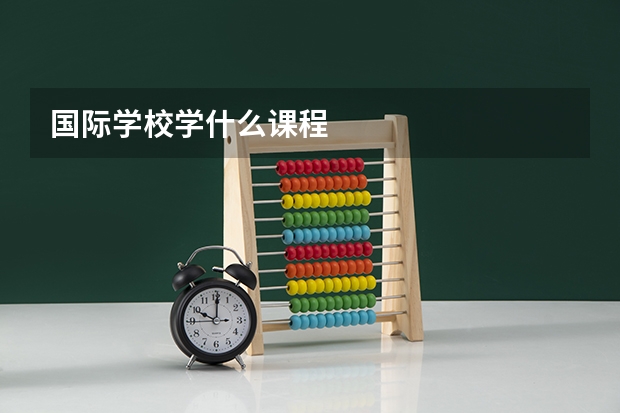 国际学校学什么课程