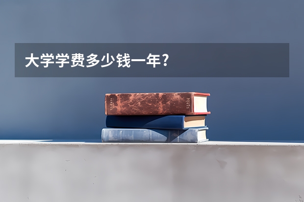 大学学费多少钱一年?